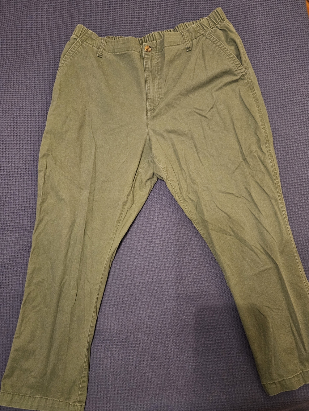 Old Navy Olive Green Straight-Leg Women's Pants
